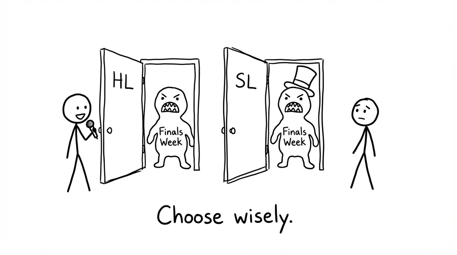 Game show doors HL vs SL both lead to finals week