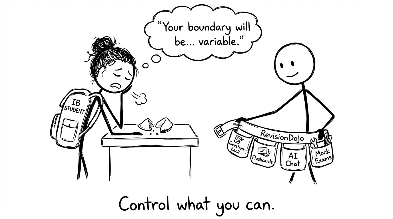 Fortune cookie says your boundary will be variable