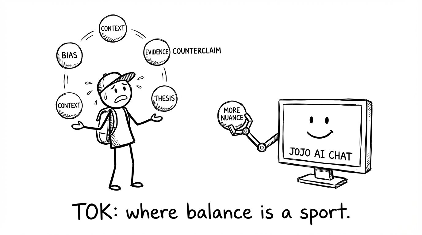 TOK juggling act comic relief