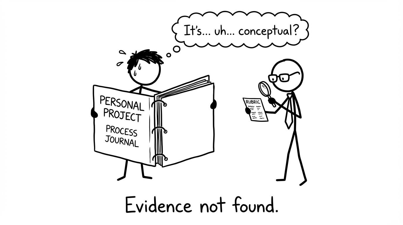 Empty process journal joke