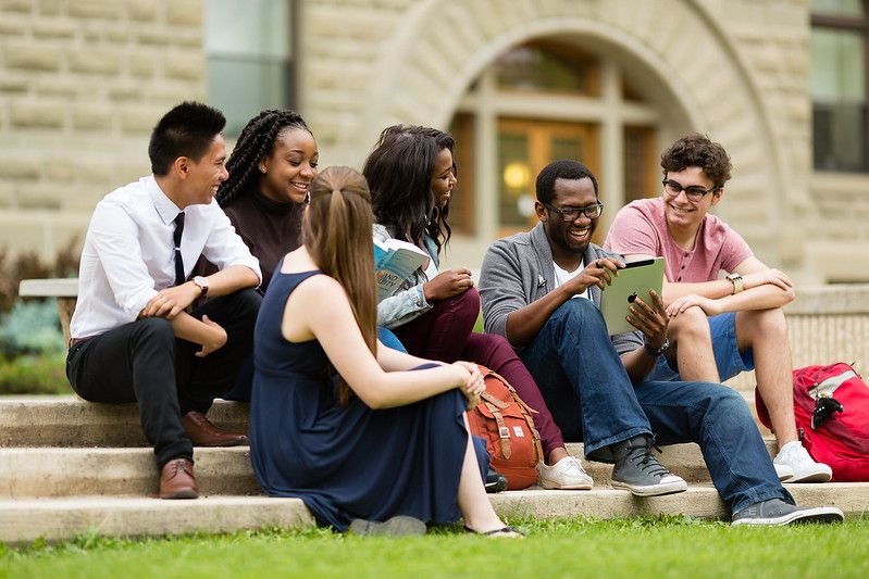 Many students want a university where they can find a comfortable social setting, like this! (Cory Aronec Photography / The University of Winnipeg)
