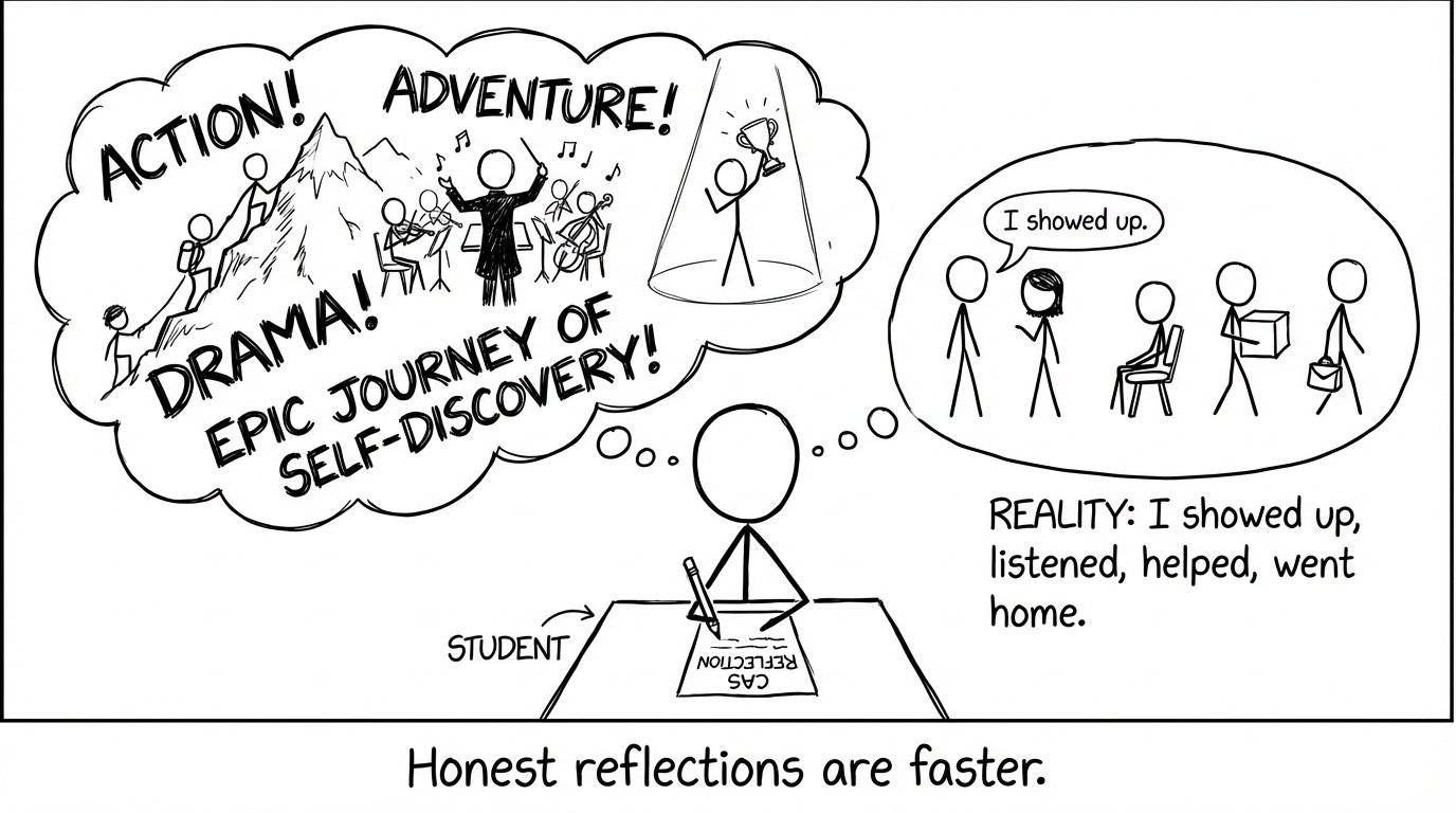 Honest reflection vs dramatic montage