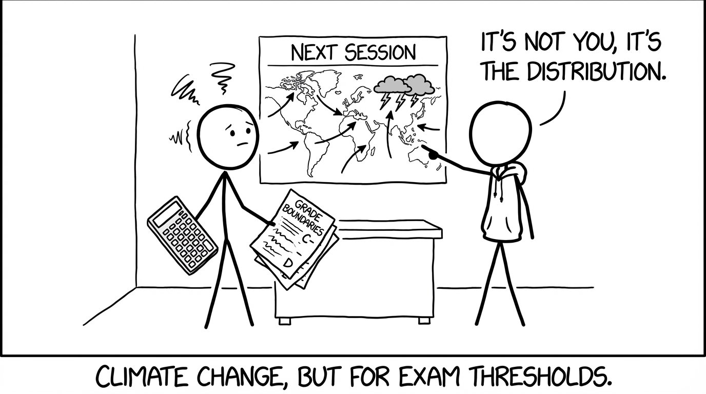 Staring at the forecast for grade boundaries