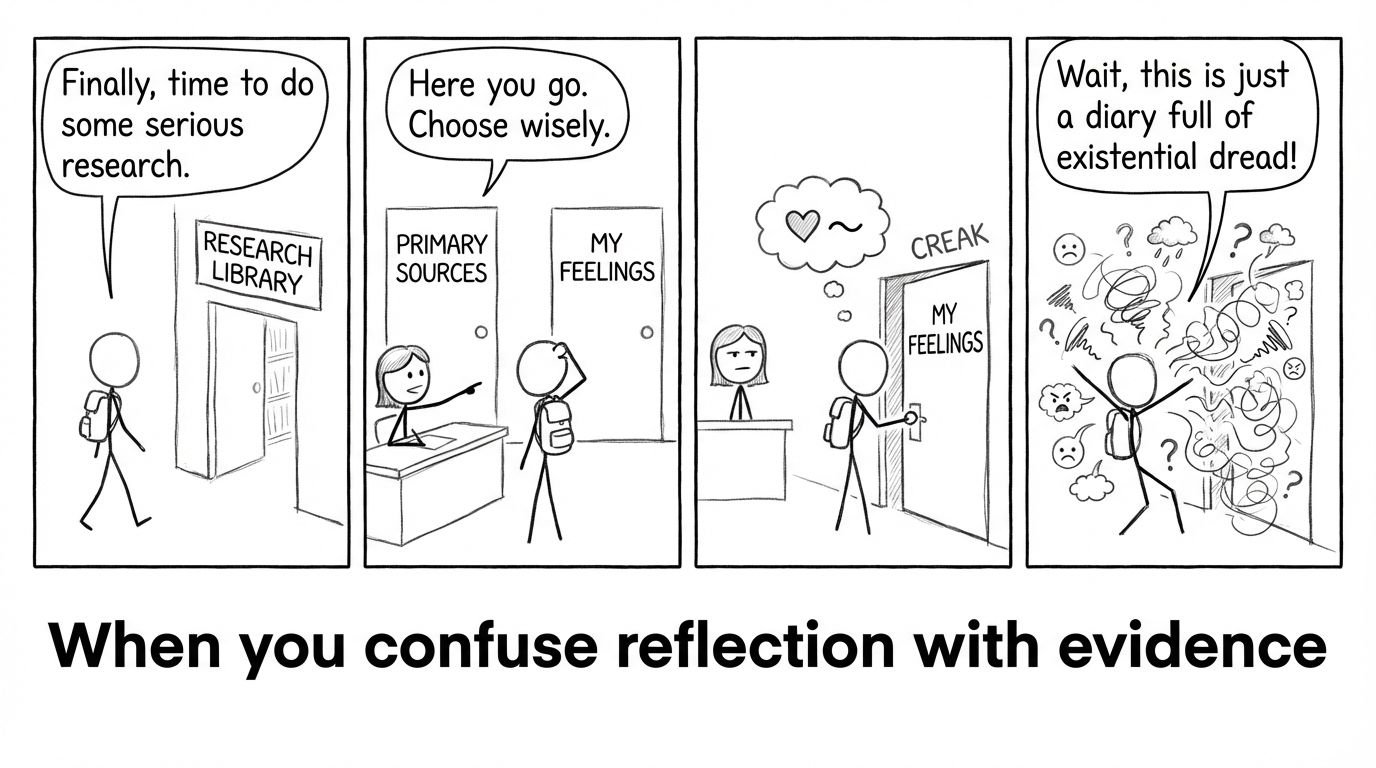 Library doors: evidence vs feelings