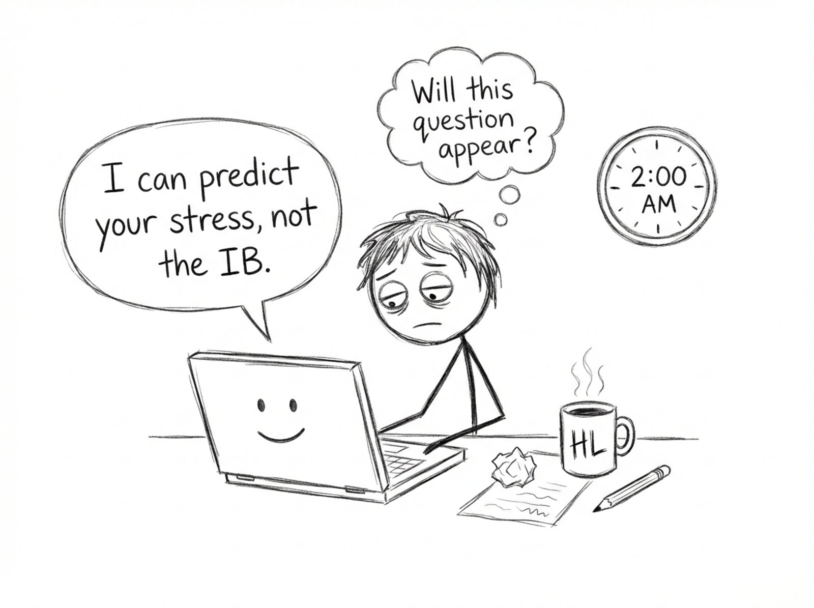 A student asks an AI chatbot “Will this question appear?”