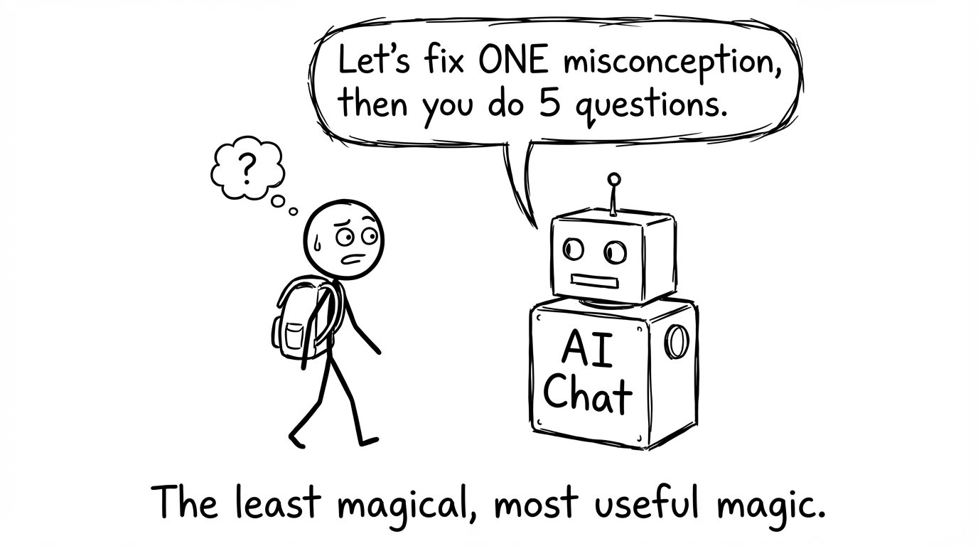 AI Chat makes you do the next 5 questions