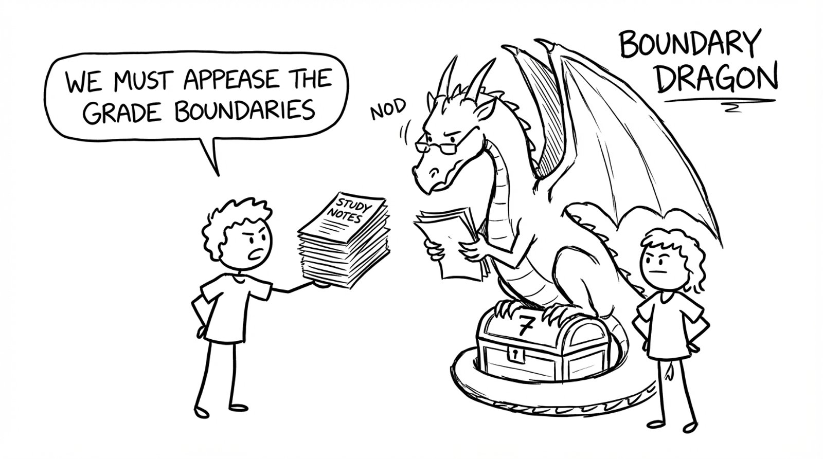 Appeasing the grade boundary dragon