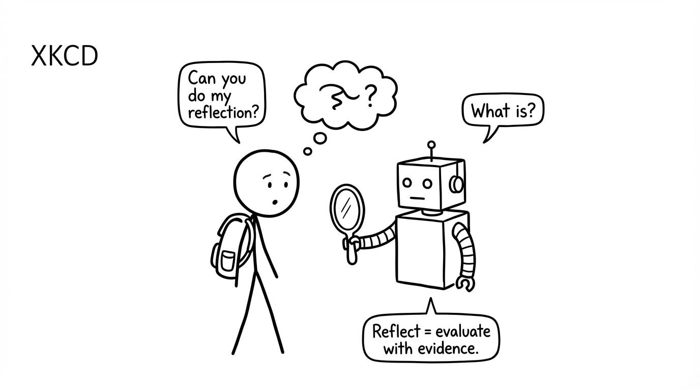 AI gives mirror for reflection joke