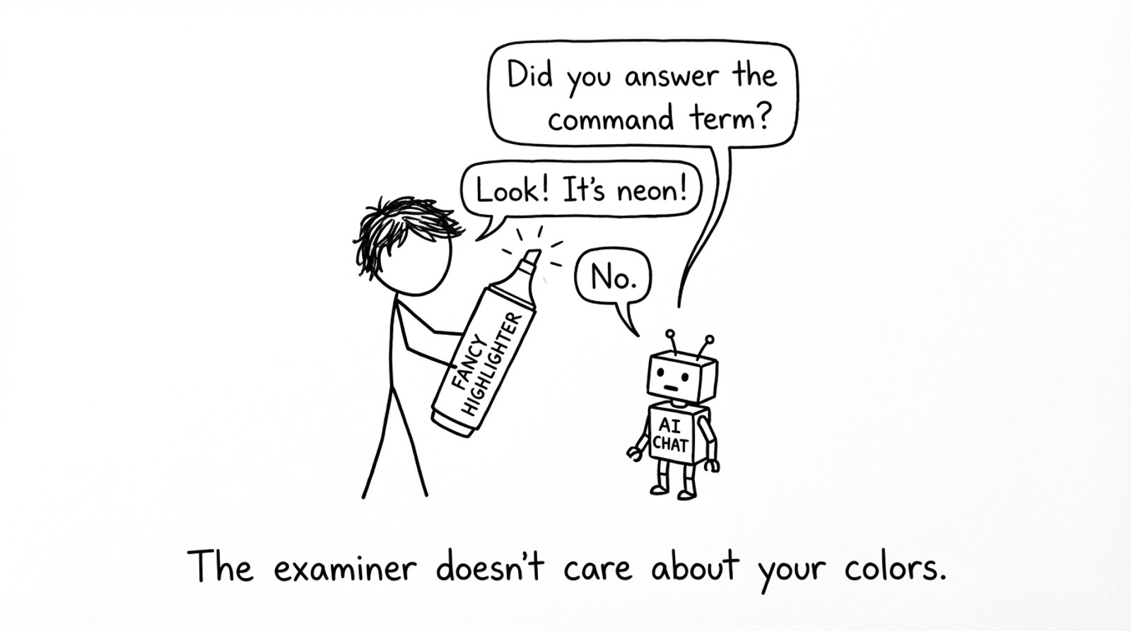 AI asks about the command term