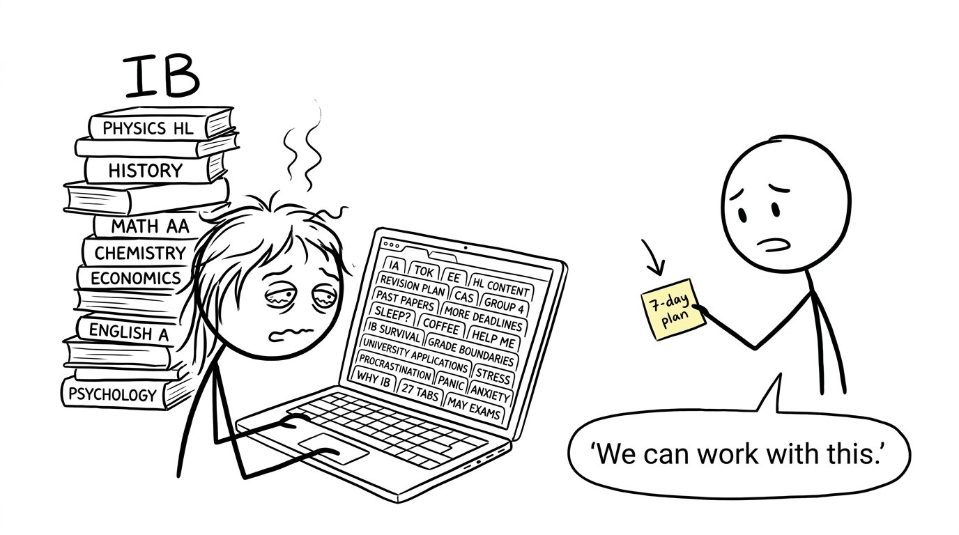 Burnt-out IB student offered a tiny 7-day plan