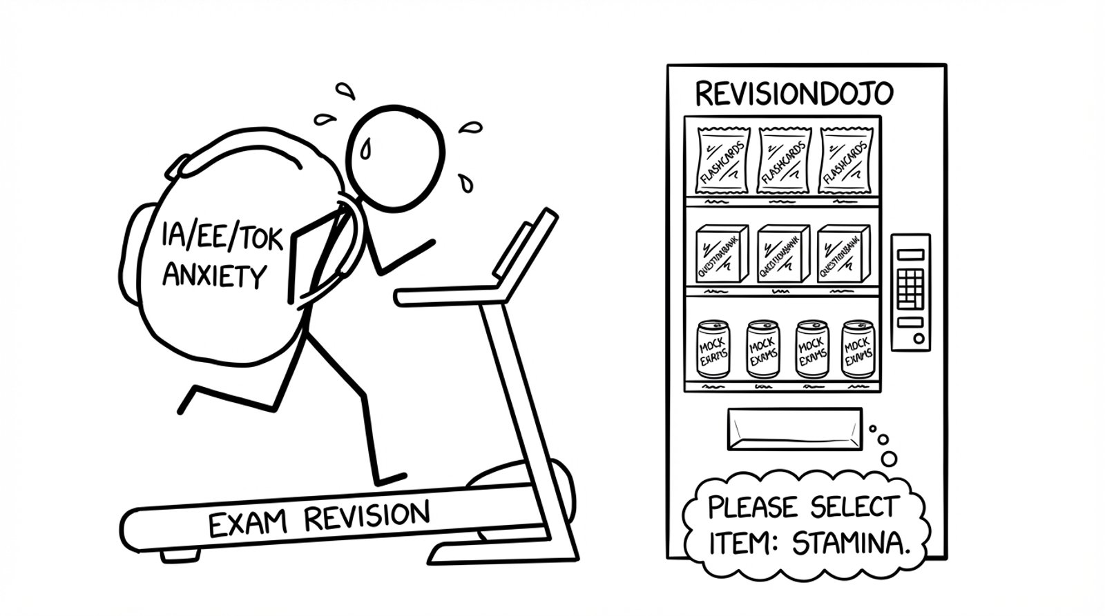Coursework anxiety treadmill comic