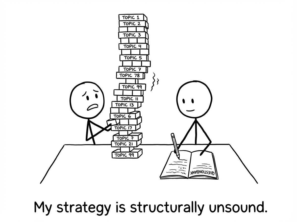 Jenga tower of planning vs doing questions