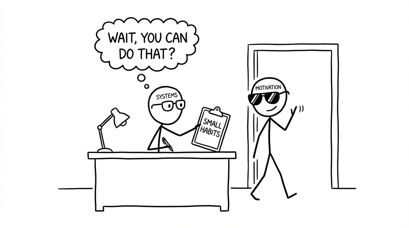 Motivation exits, systems stay