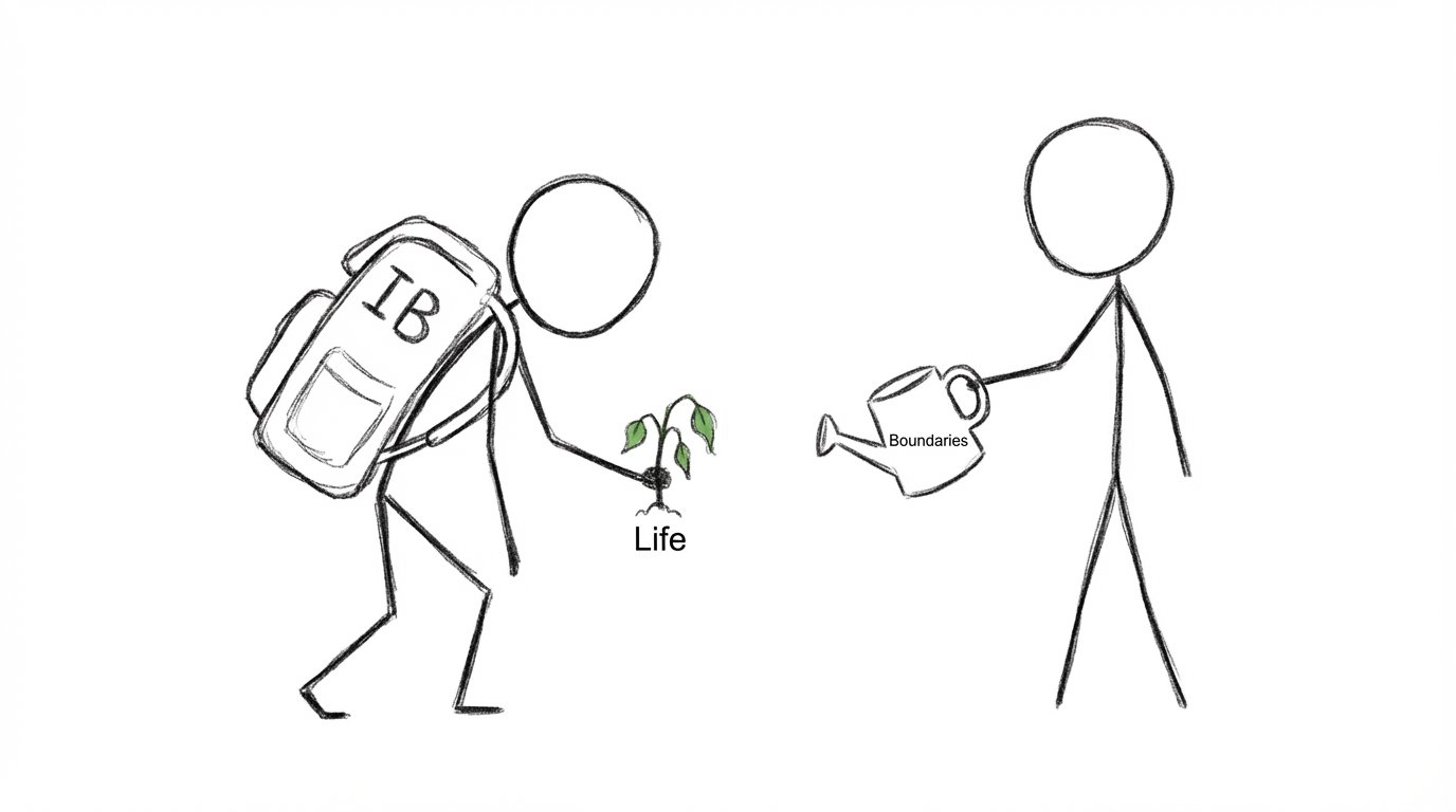 A student juggling IB and Life with boundaries