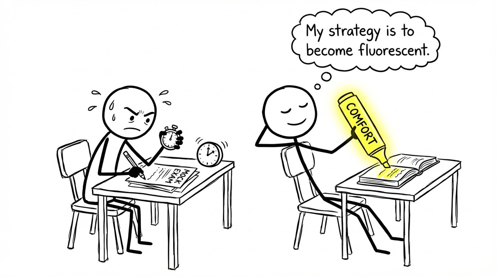 Highlighting vs timed practice