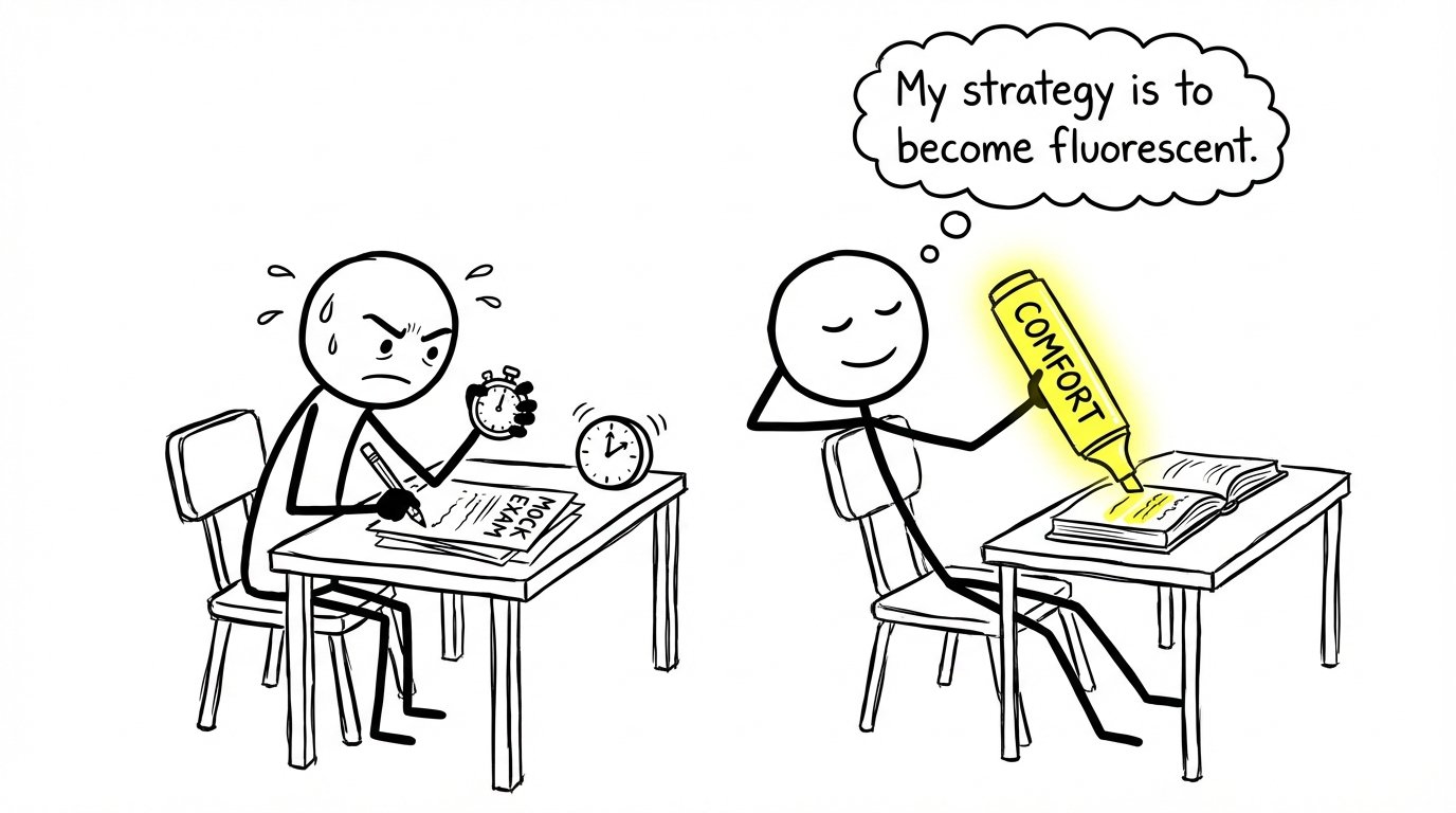 Highlighting vs timed practice
