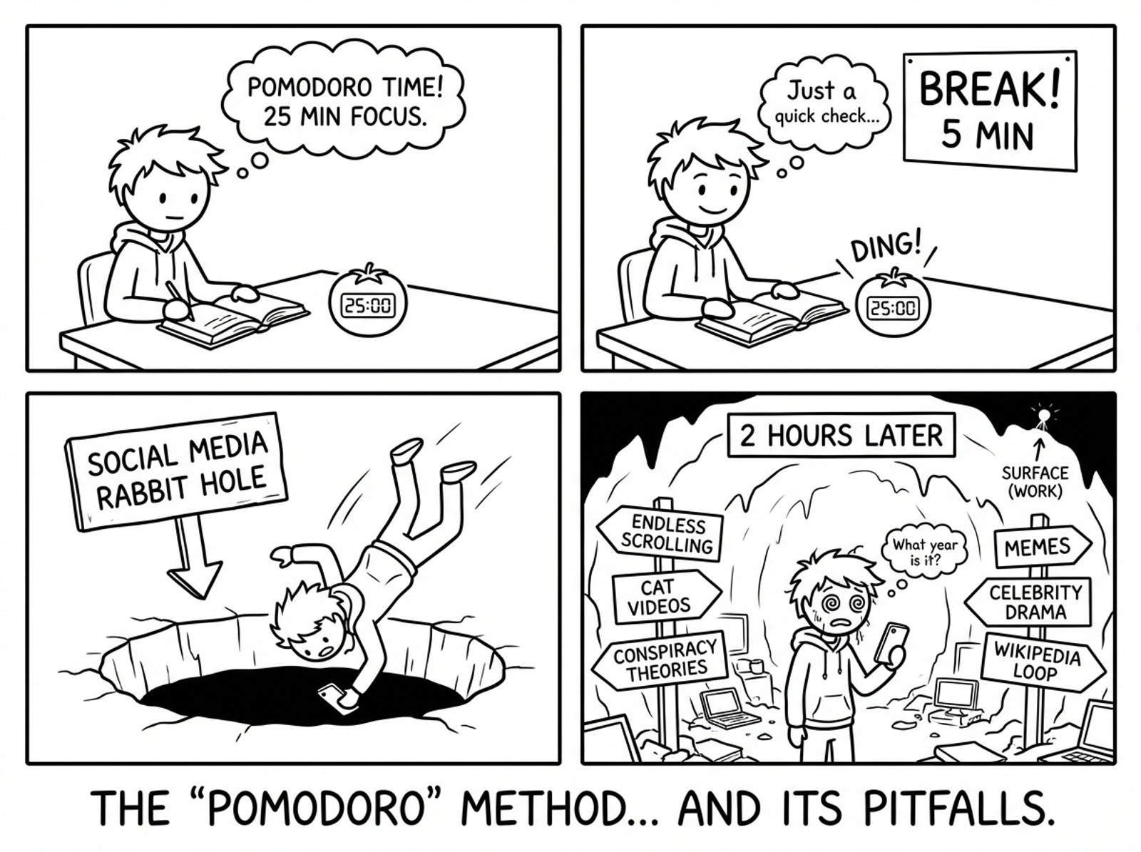 Pomodoro break becomes a rabbit hole