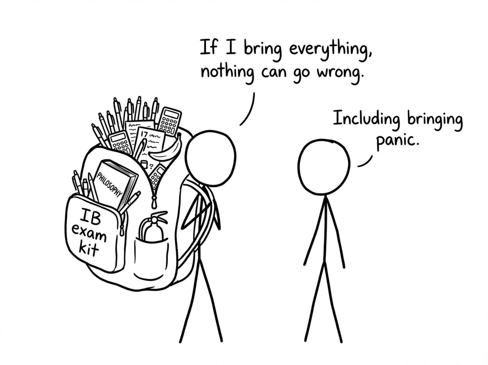 The overpacked IB exam kit