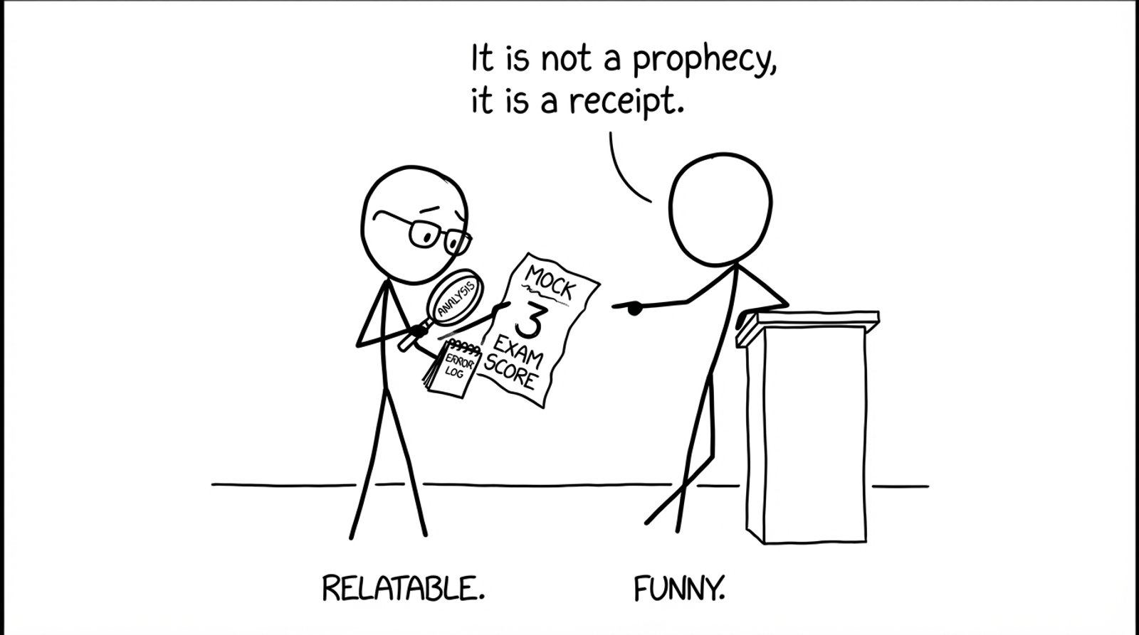 Mock score receipt vs prophecy