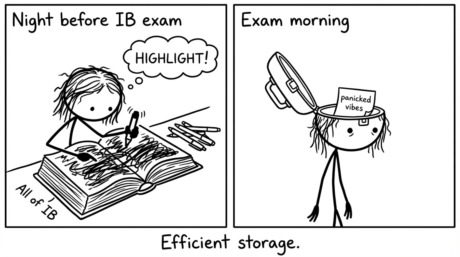 Highlighting everything then forgetting