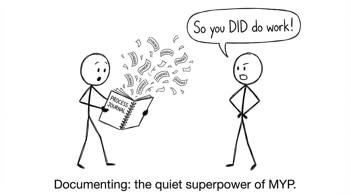 Process journal confetti