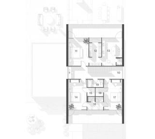 Barn floor plan : second floor