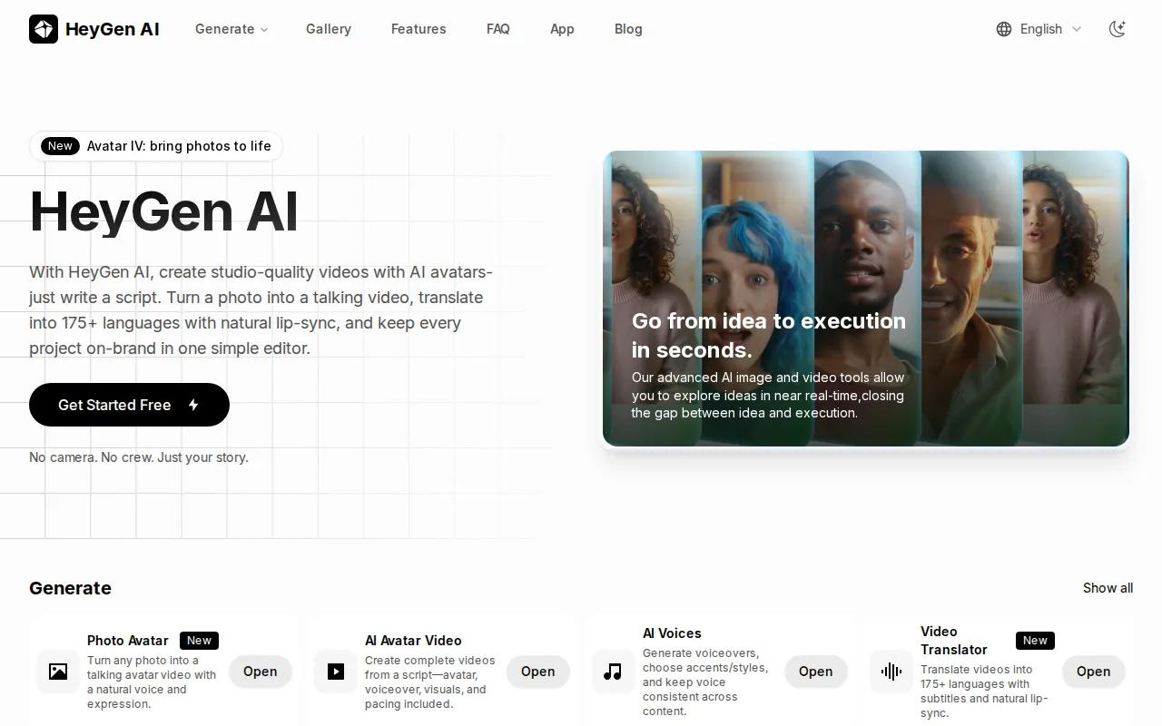 HeyGen: visual reference for 2. HeyGen — Best for Presenter-Led Videos
