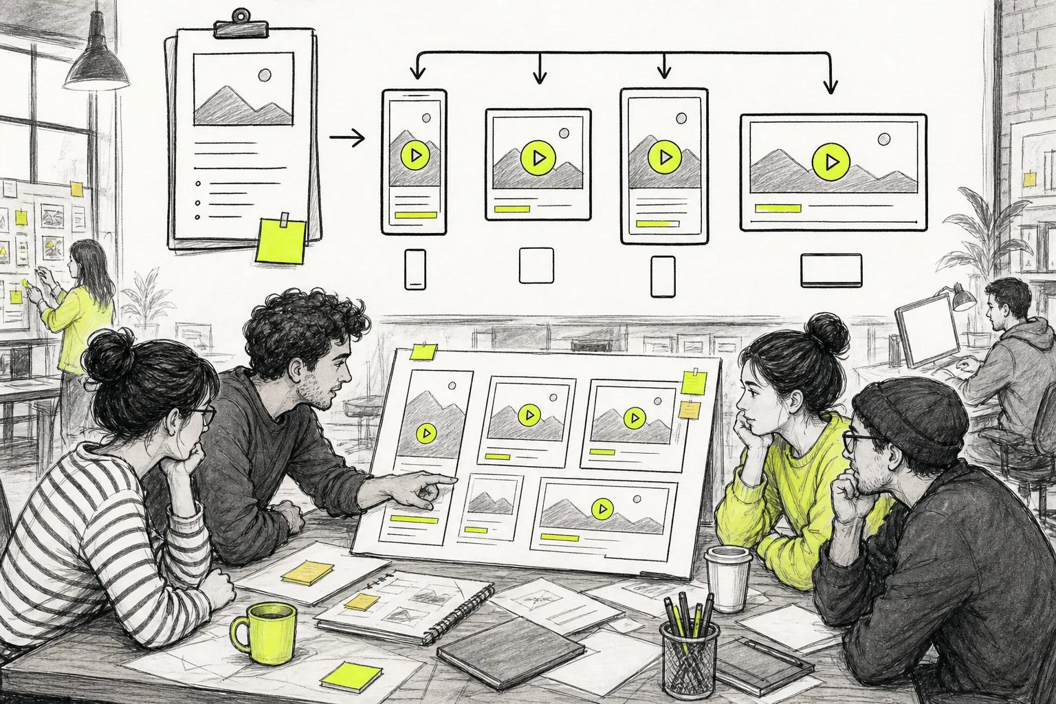 Scalable multi-channel ad production workflow for agencies