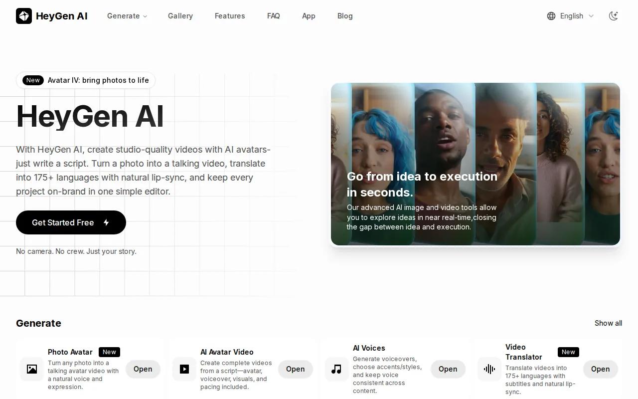 HeyGen: visual reference for 5. HeyGen, Best for avatar-led marketing videos