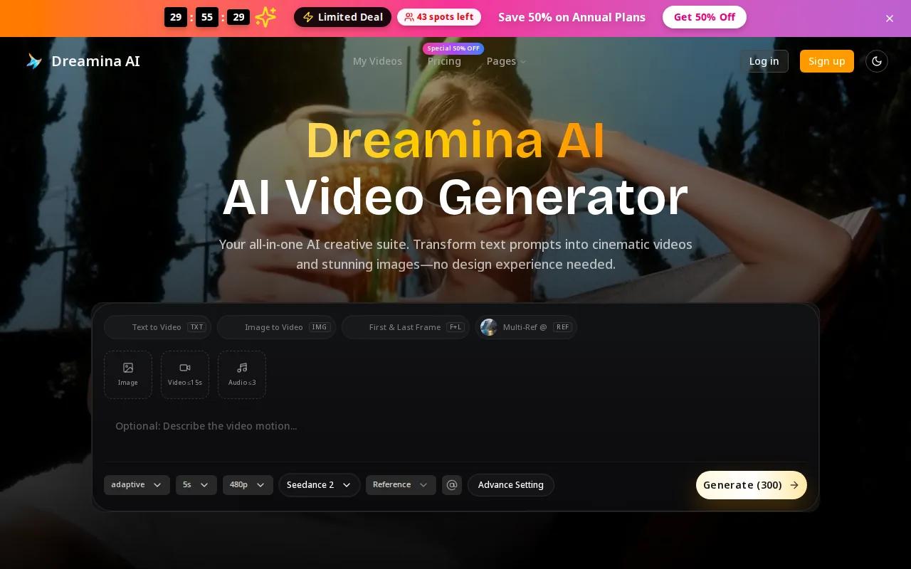 Dreamina: visual reference for 9. Dreamina — Advanced Plan for Power Users