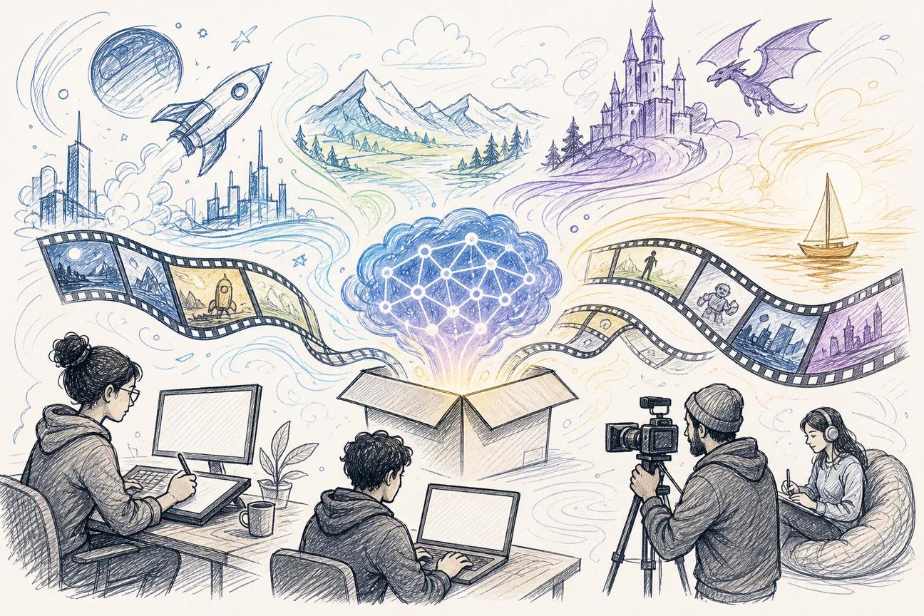 Editorial illustration for Best Open-Source AI Video Generators in 2026