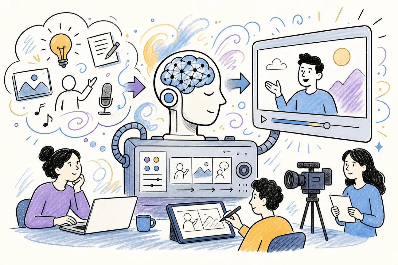 Editorial illustration for Best AI Explainer Video Generator Tools (2026)