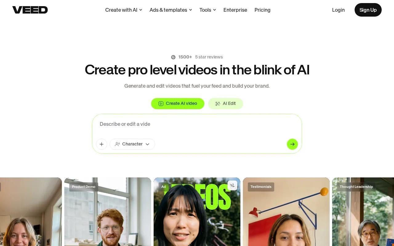 Veed.io: Best for Accurate Auto-Subtitles: visual reference for 5. Veed.io: Best for Accurate Auto-Subtitles