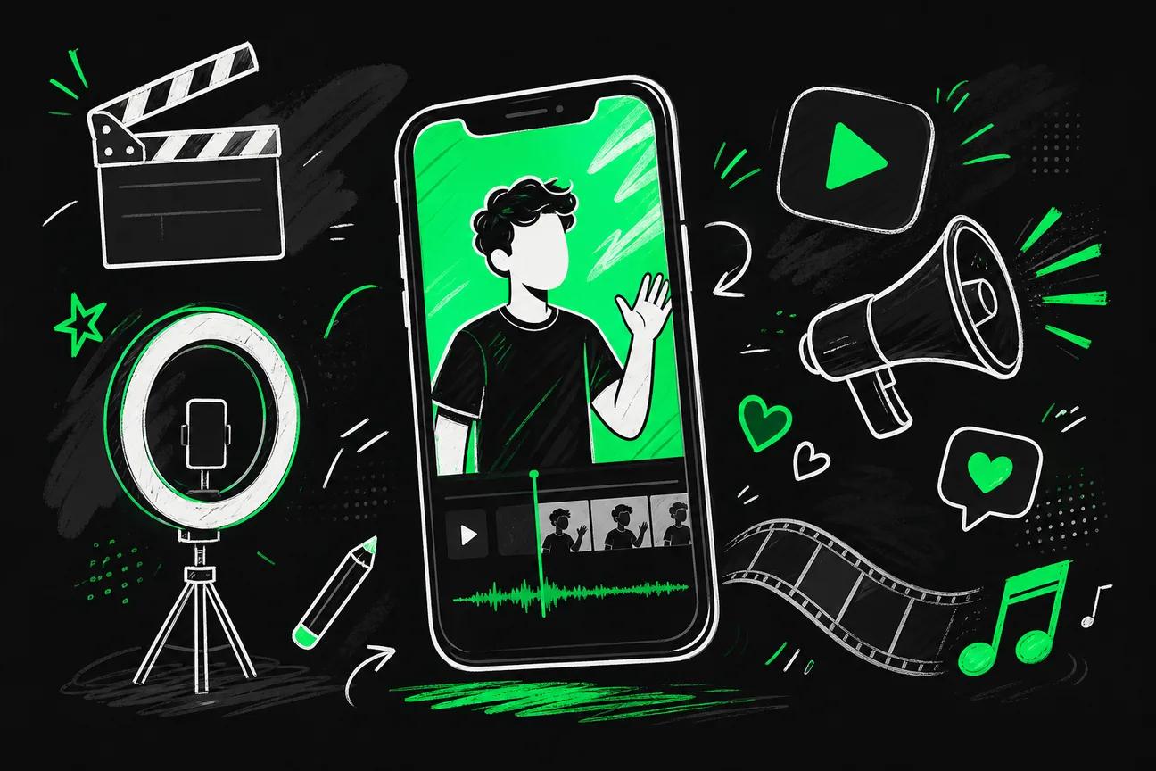 Doodle illustration of Best Short Video Makers for Social Reels