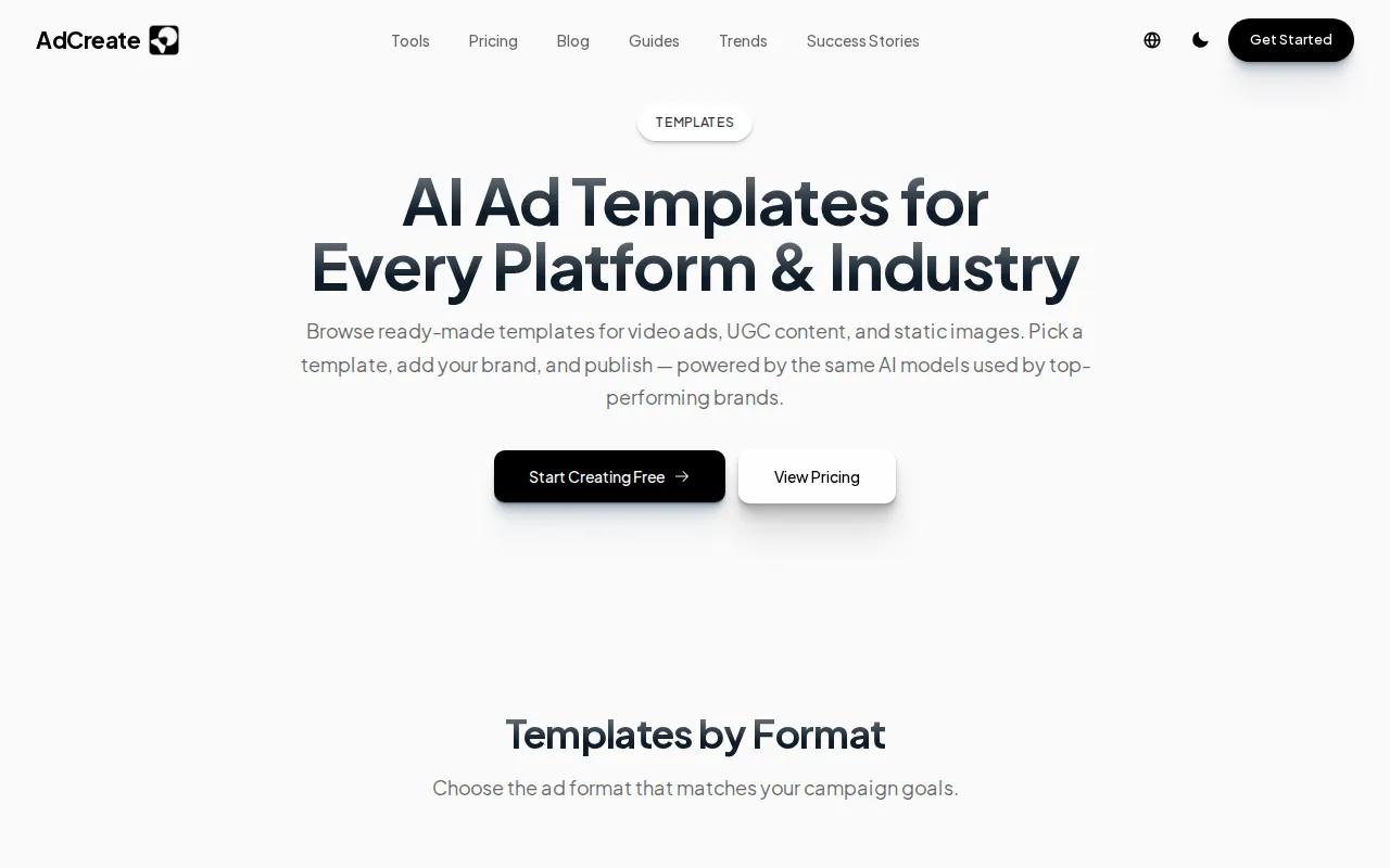 AdCreate: visual reference for 2. AdCreate — URL-to-video workflow for brand assets