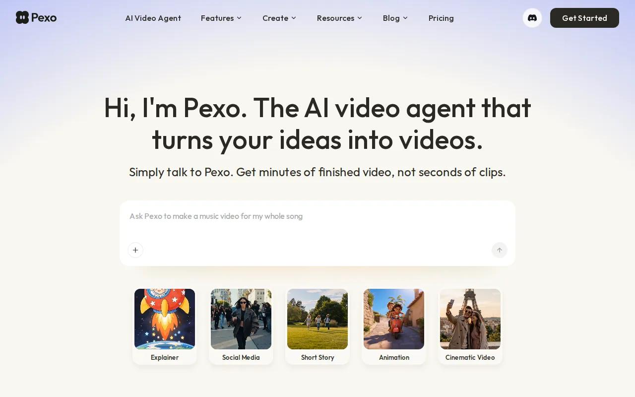 Pexo: visual reference for 2. Pexo, Fast, Ready-to-Post Reels from Plain Language