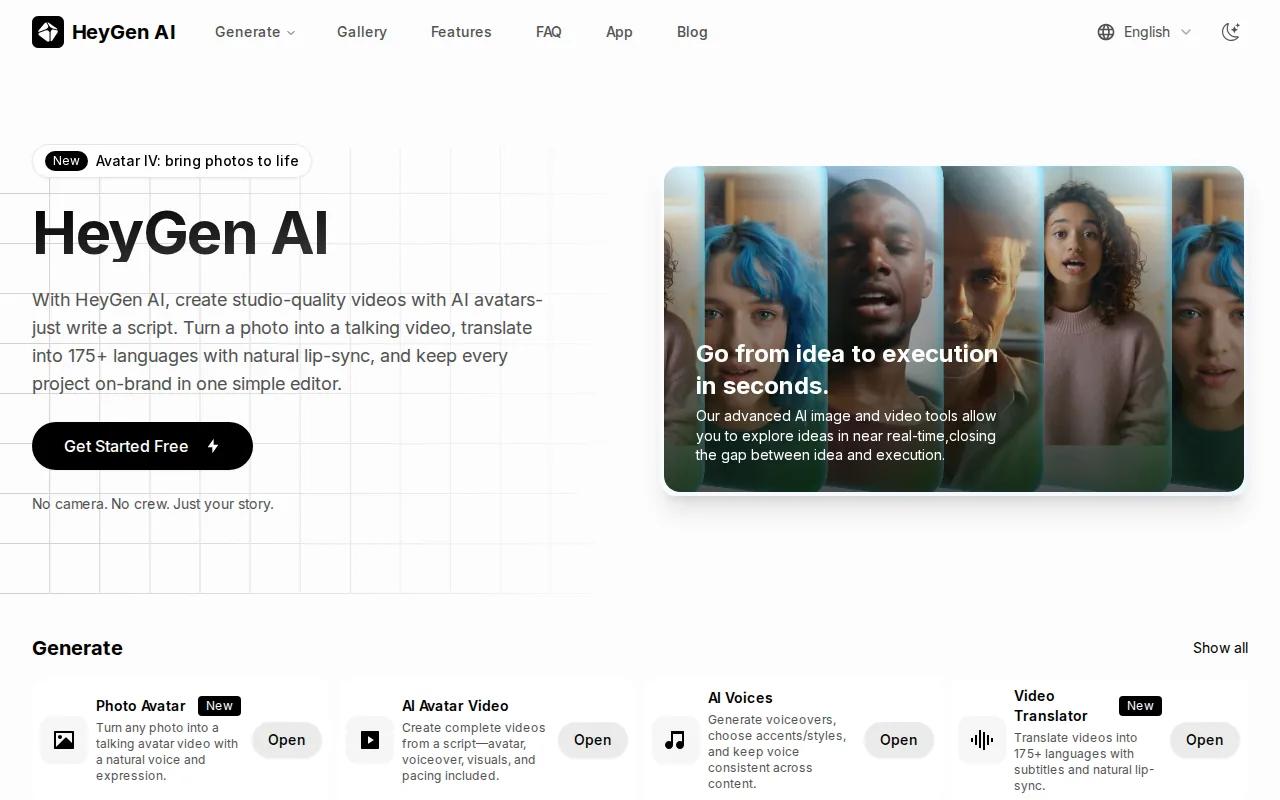 HeyGen: visual reference for 3. HeyGen — Avatar-Led Explainers Perfect for Marketing Videos