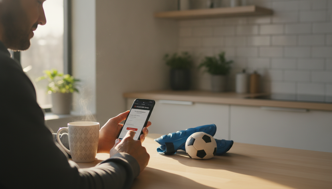 Parent booking on phone
