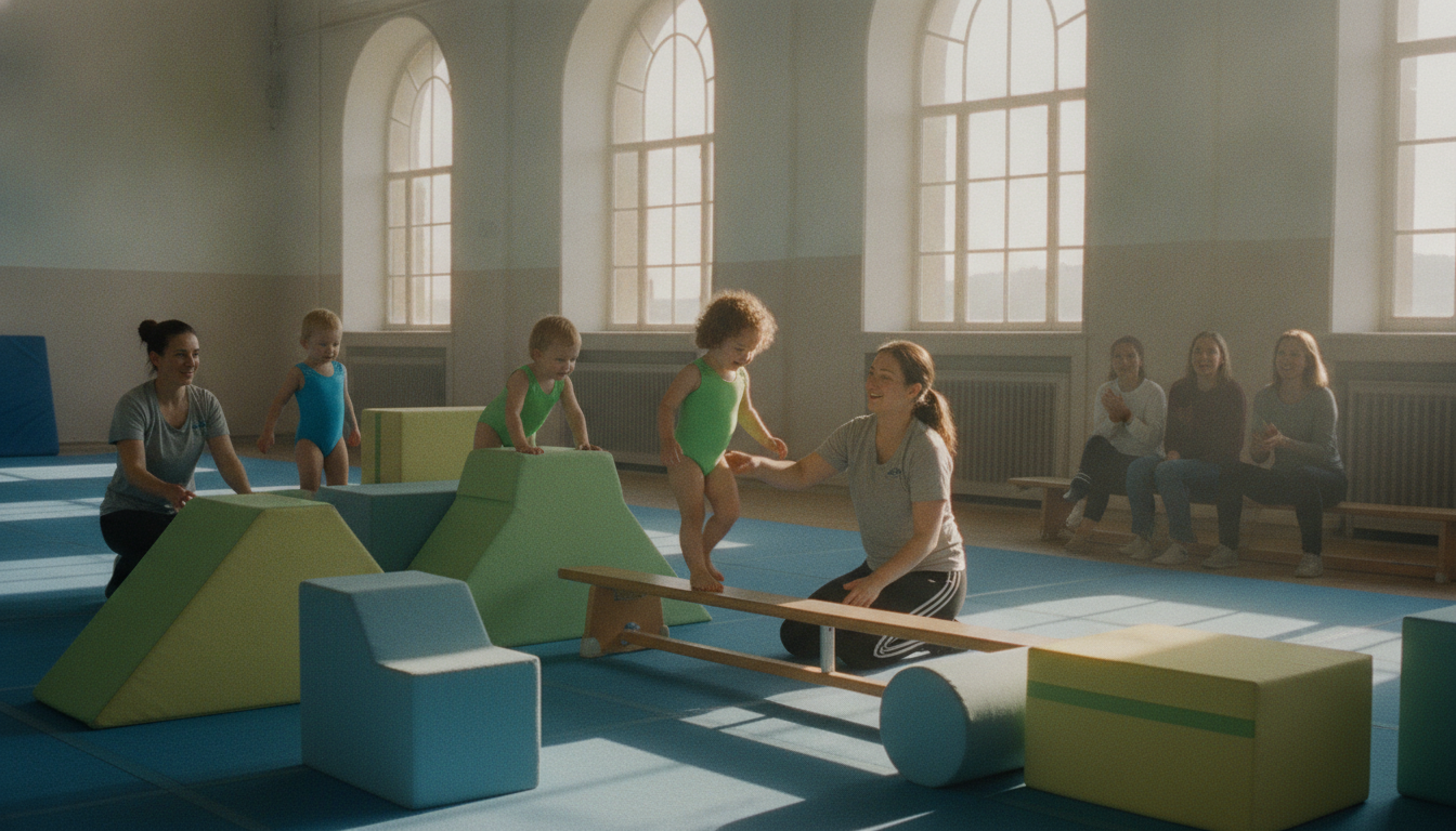 Preschool gymnastics class
