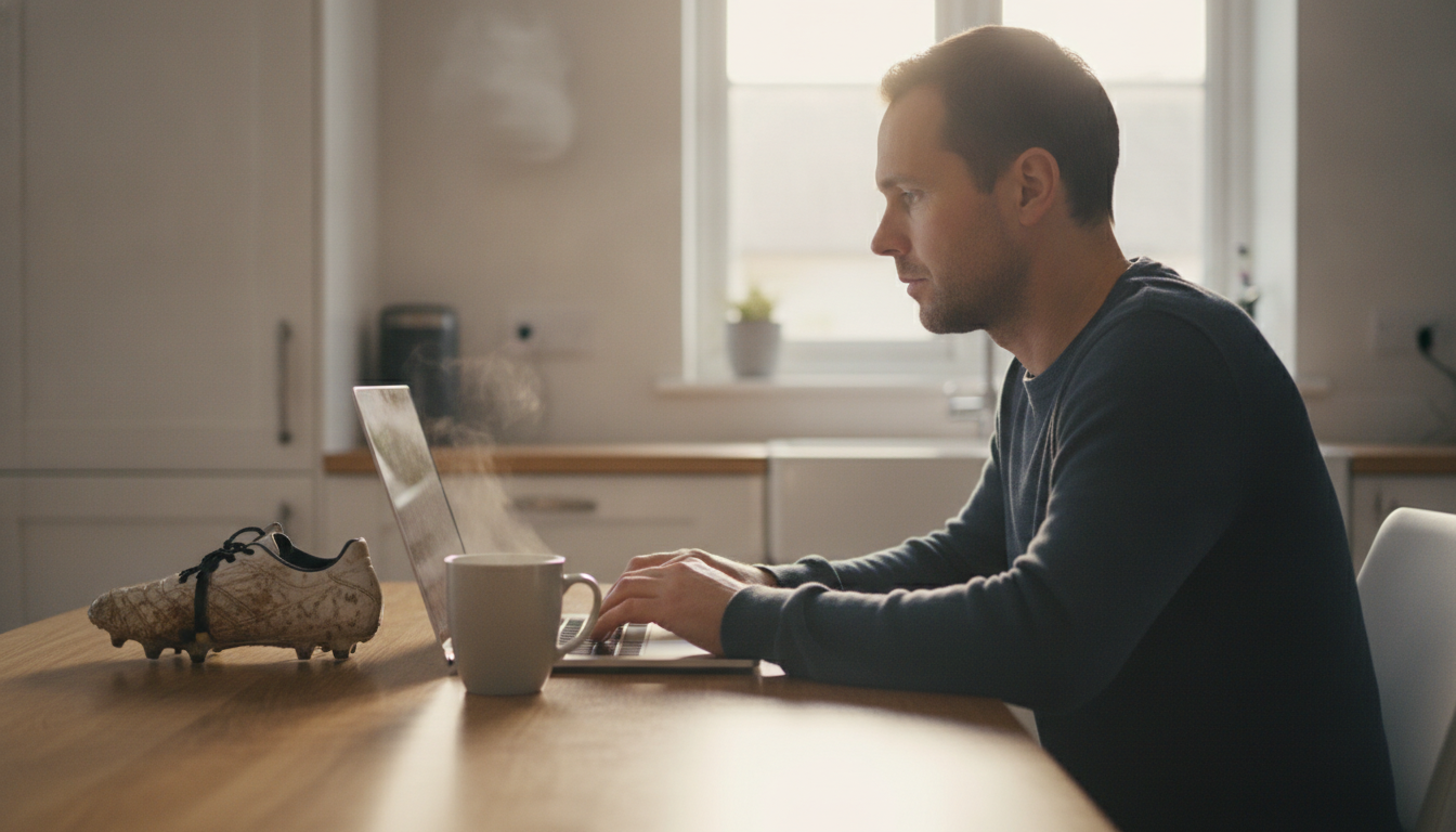 Parent booking a camp on a laptop