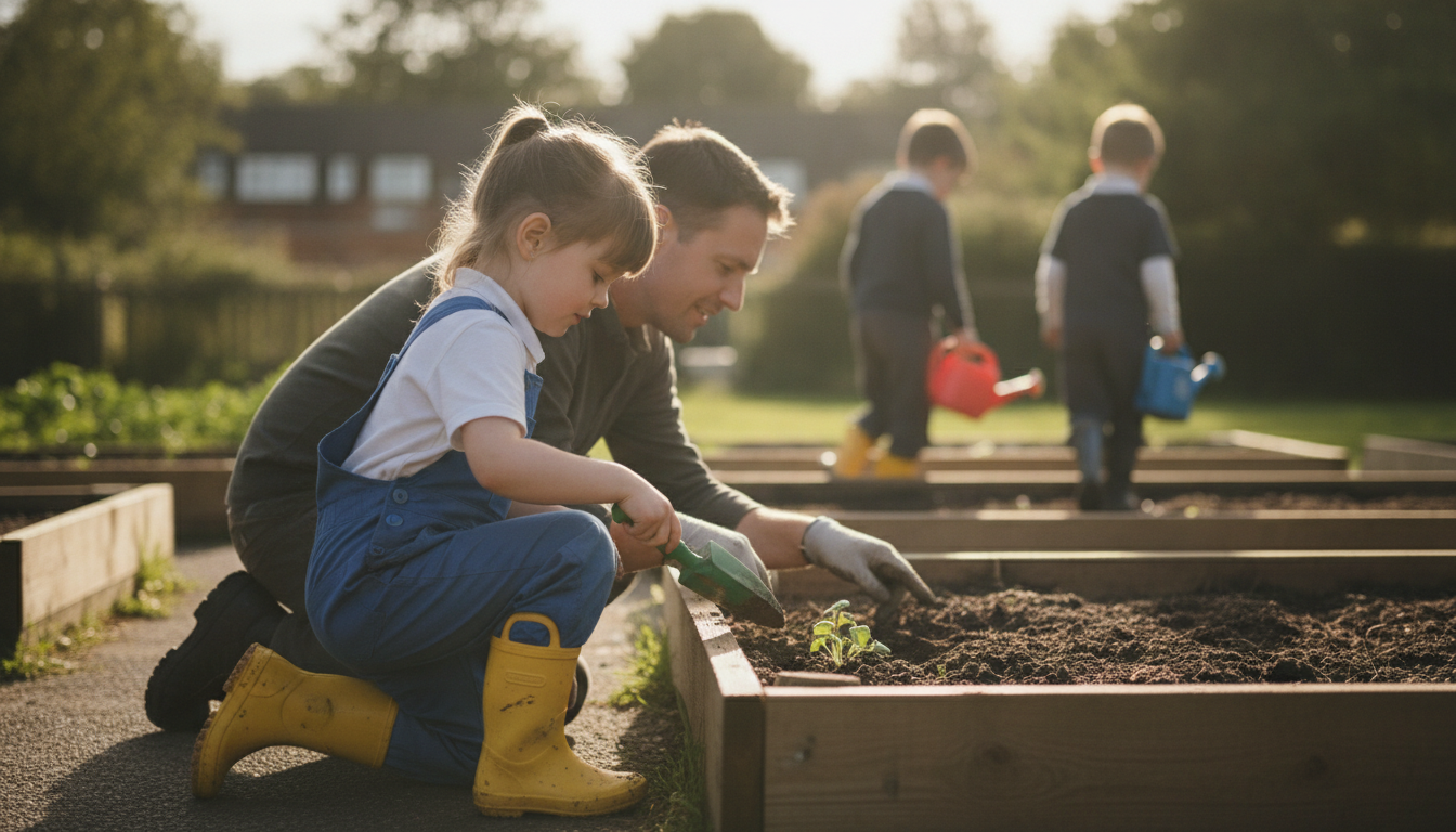 School gardening club
