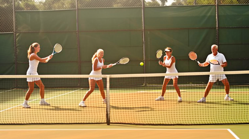 group tennis drills