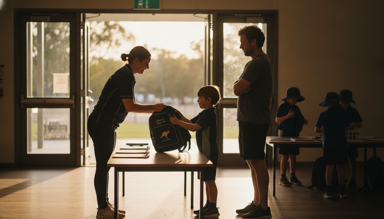 Signing a child out at pickup