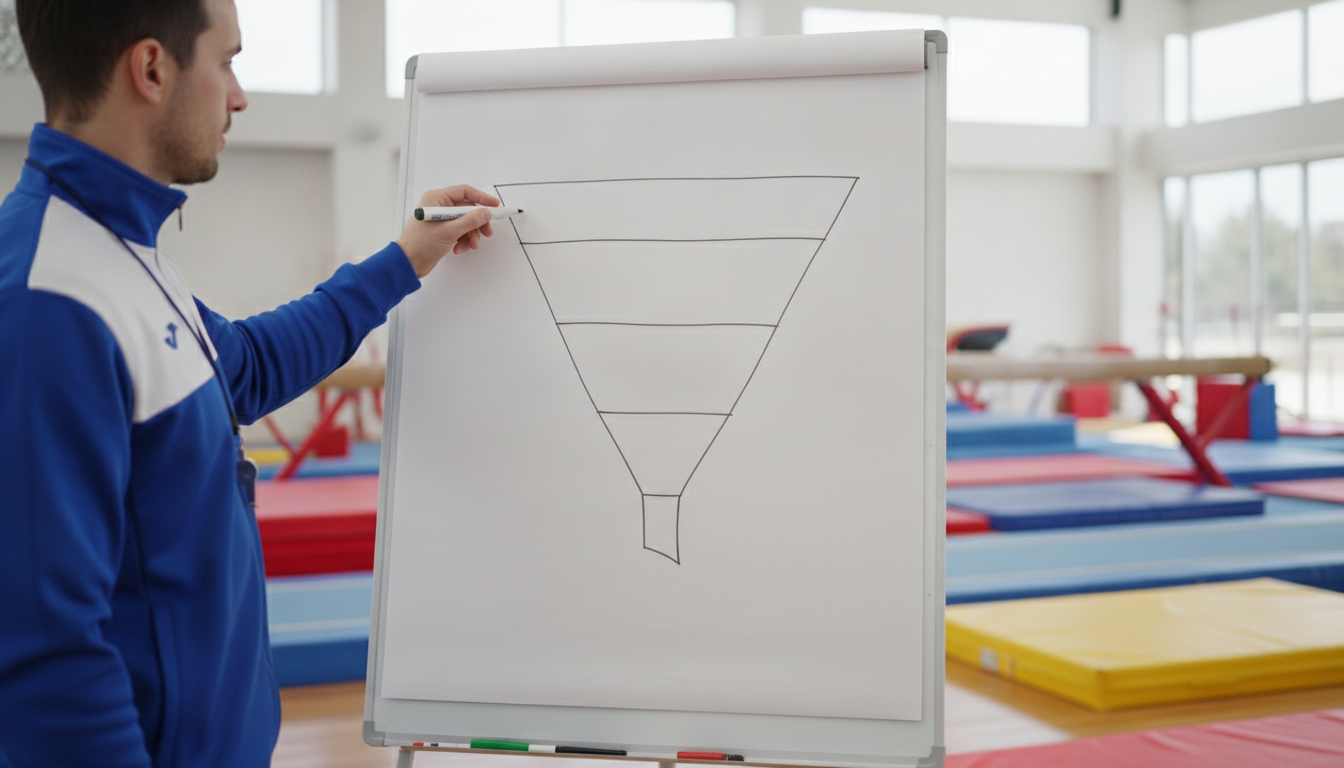 Marketing funnel diagram