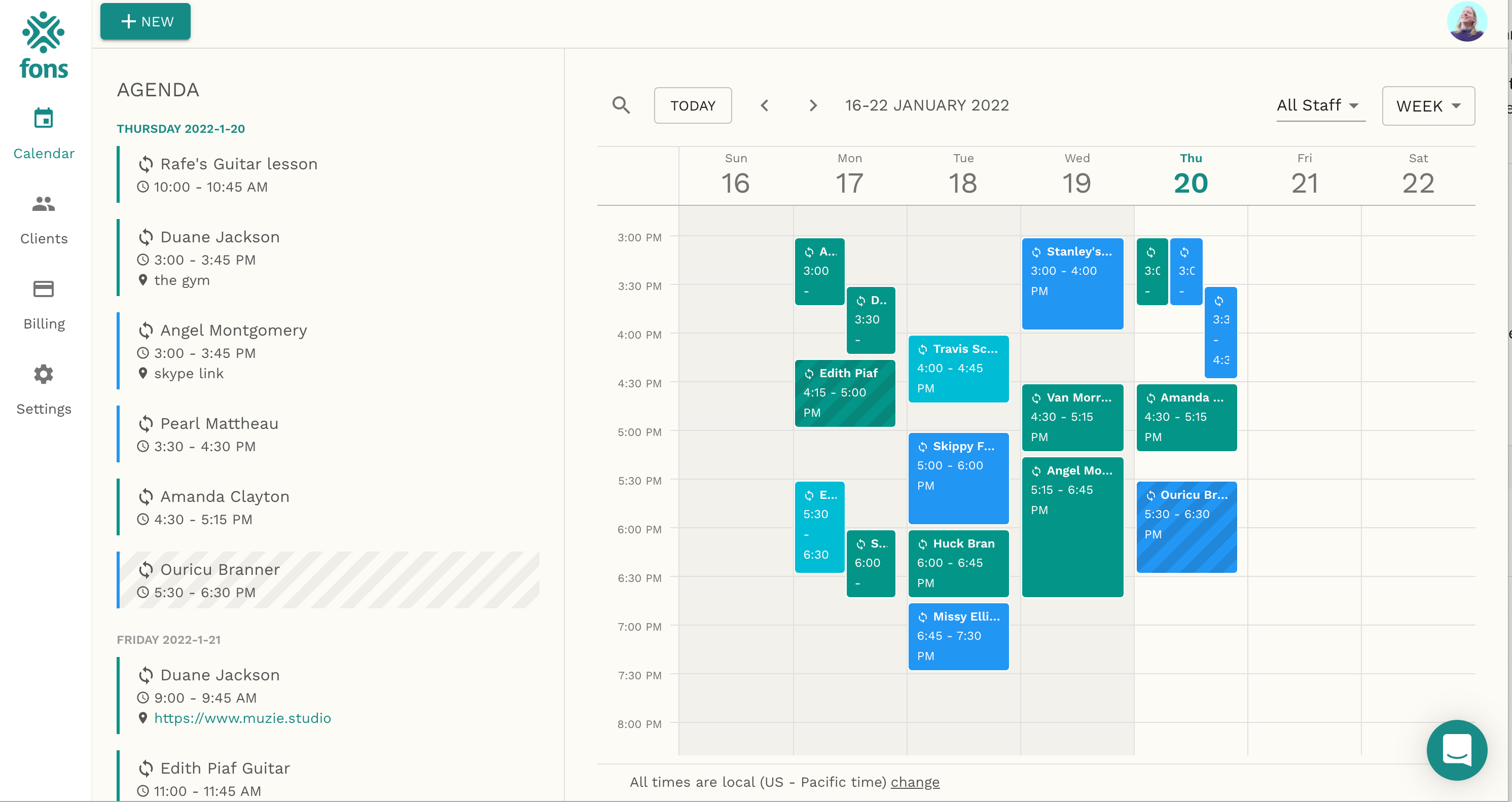 Fons Music Agenda