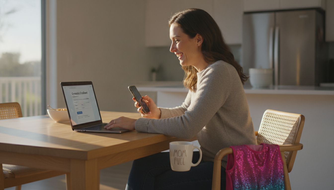 Parent enrolling online
