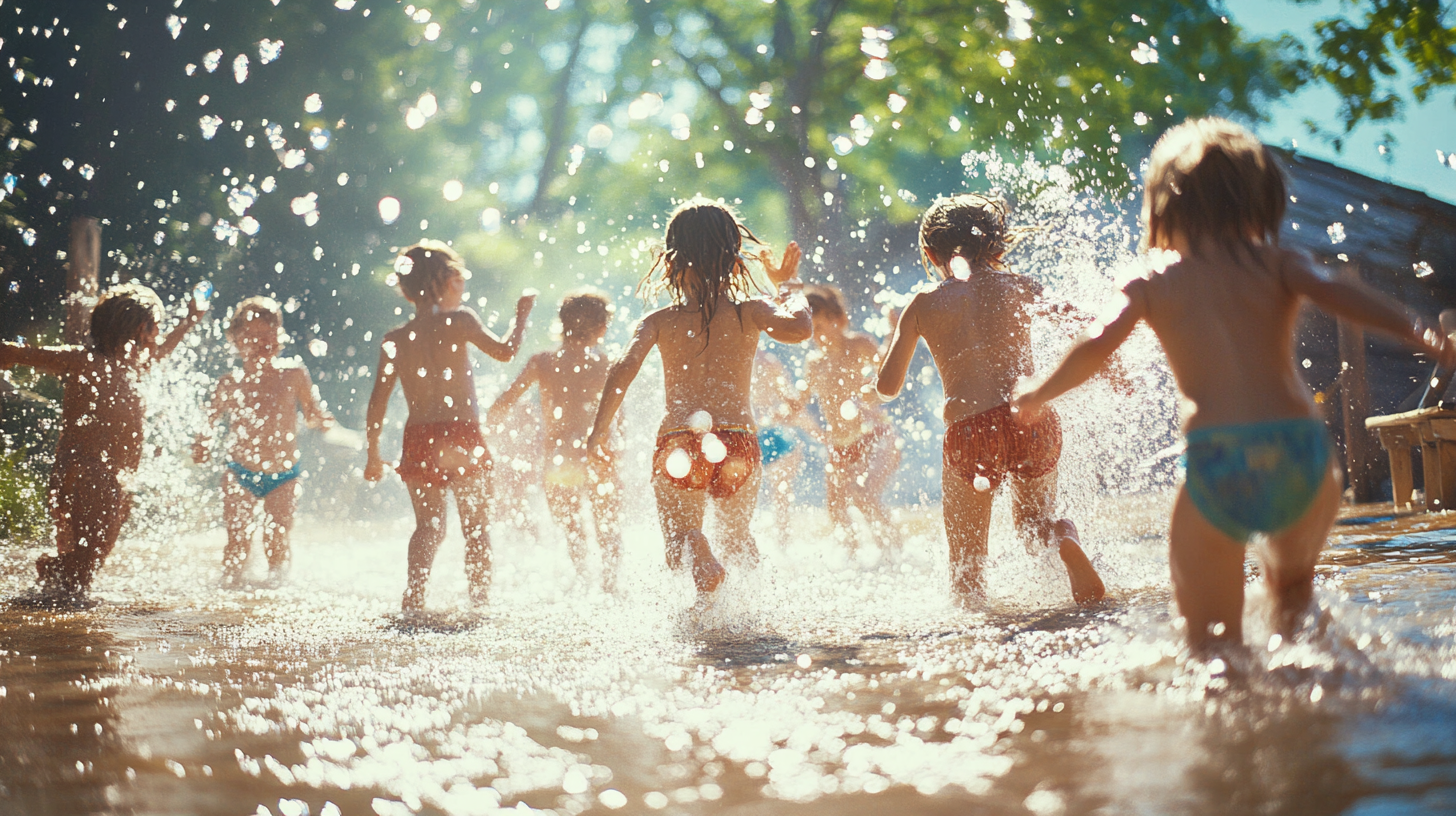 Summer camp activities - water activities