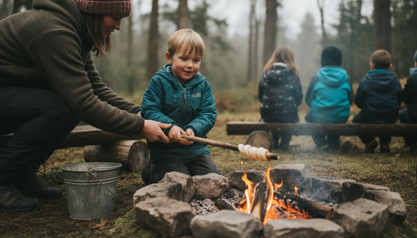 Bread twist at the fire circle
