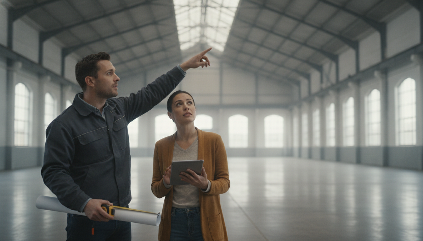 Touring a gym space