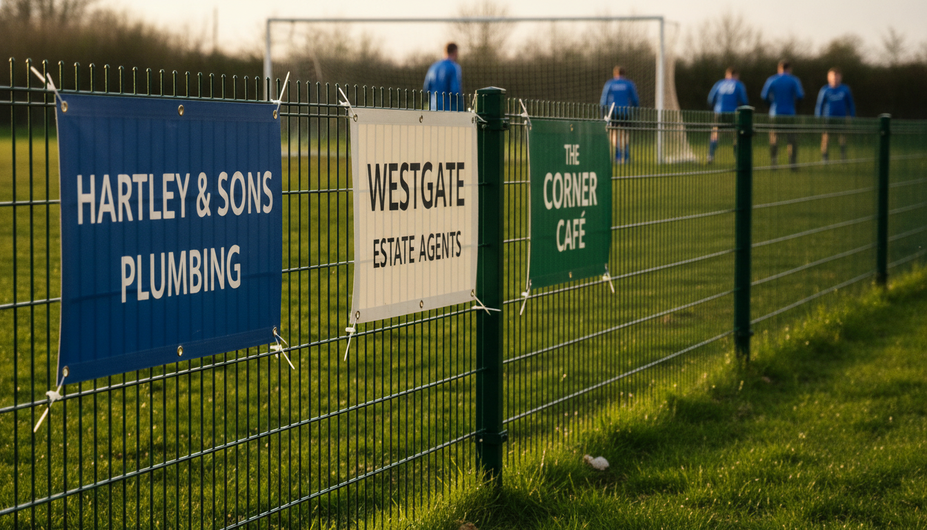 Pitchside sponsor banners